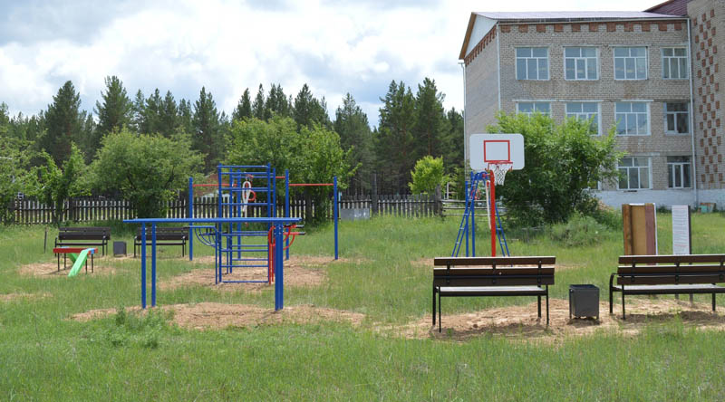 В селе Бурятии построили площадку для занятия спортом