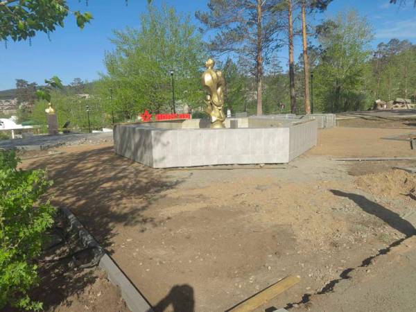 В Улан-Удэ фонтан в парке имени Жанаева откроют к 1 июня