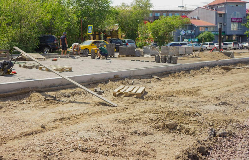 В Улан-Удэ продолжается ремонт улицы Бабушкина