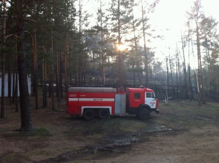 В Бурятии установлена причина пожара вблизи детского лагеря 
