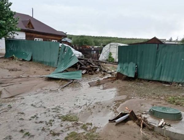 Вода зашла в частные дома Агинского Бурятского округа