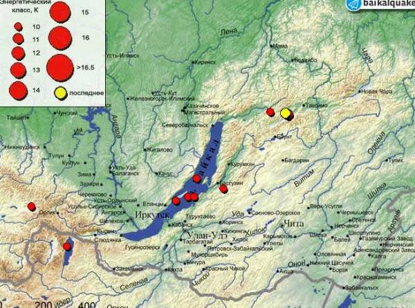 На севере Бурятии произошло два землетрясения 