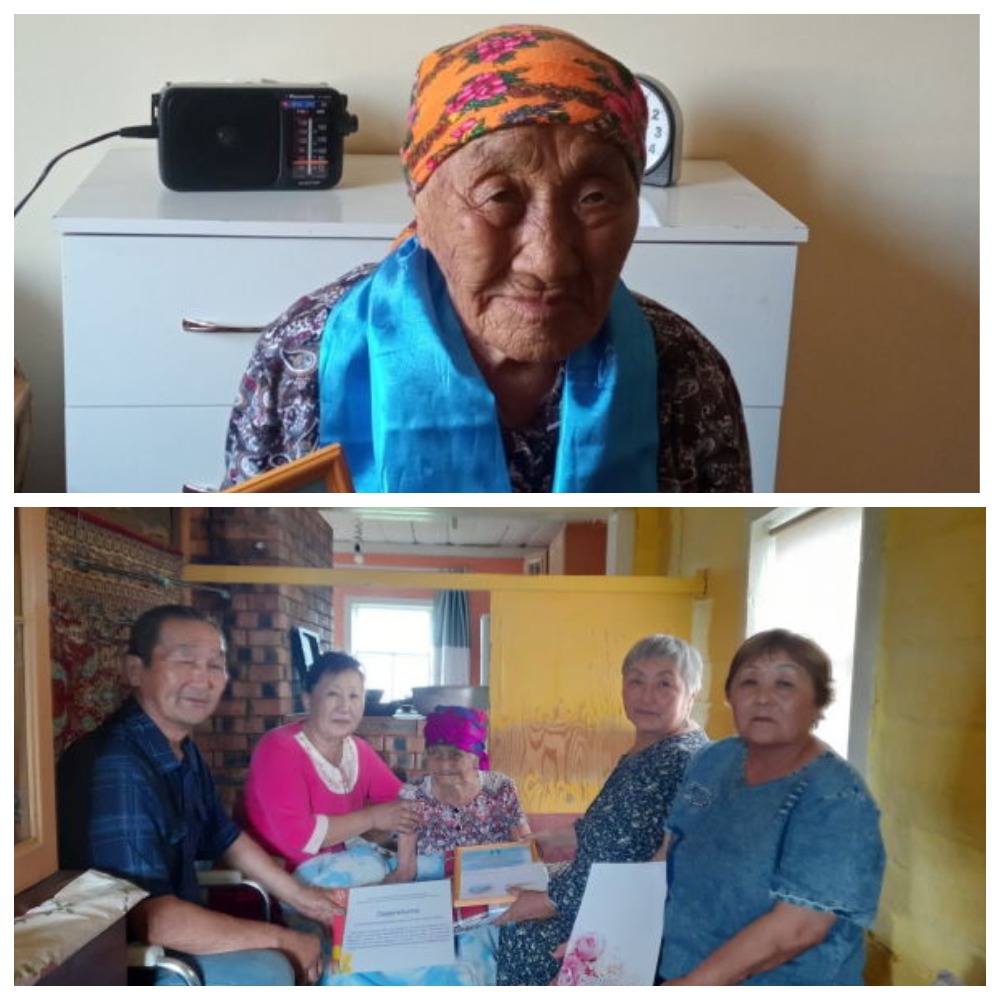 В Закаменском районе Бурятии поздравили двух долгожительниц