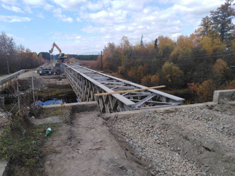 На севере Бурятии завершился первый этап капремонта моста