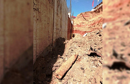 В Улан-Удэ во время земляных работ вырыли снаряд